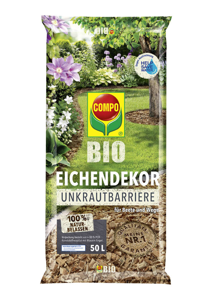COMPO BIO Eichendekor und Unkrautbarriere